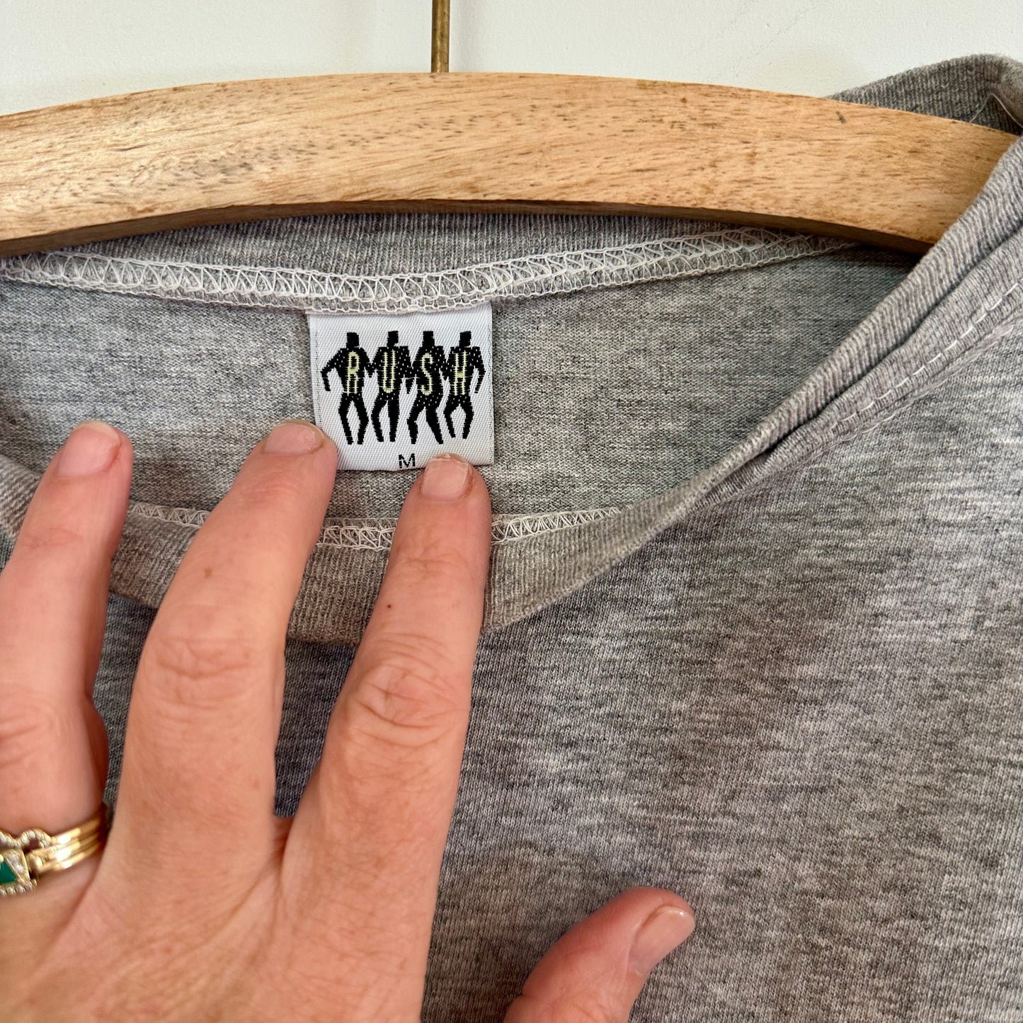 Grey Cotton Long Sleeve