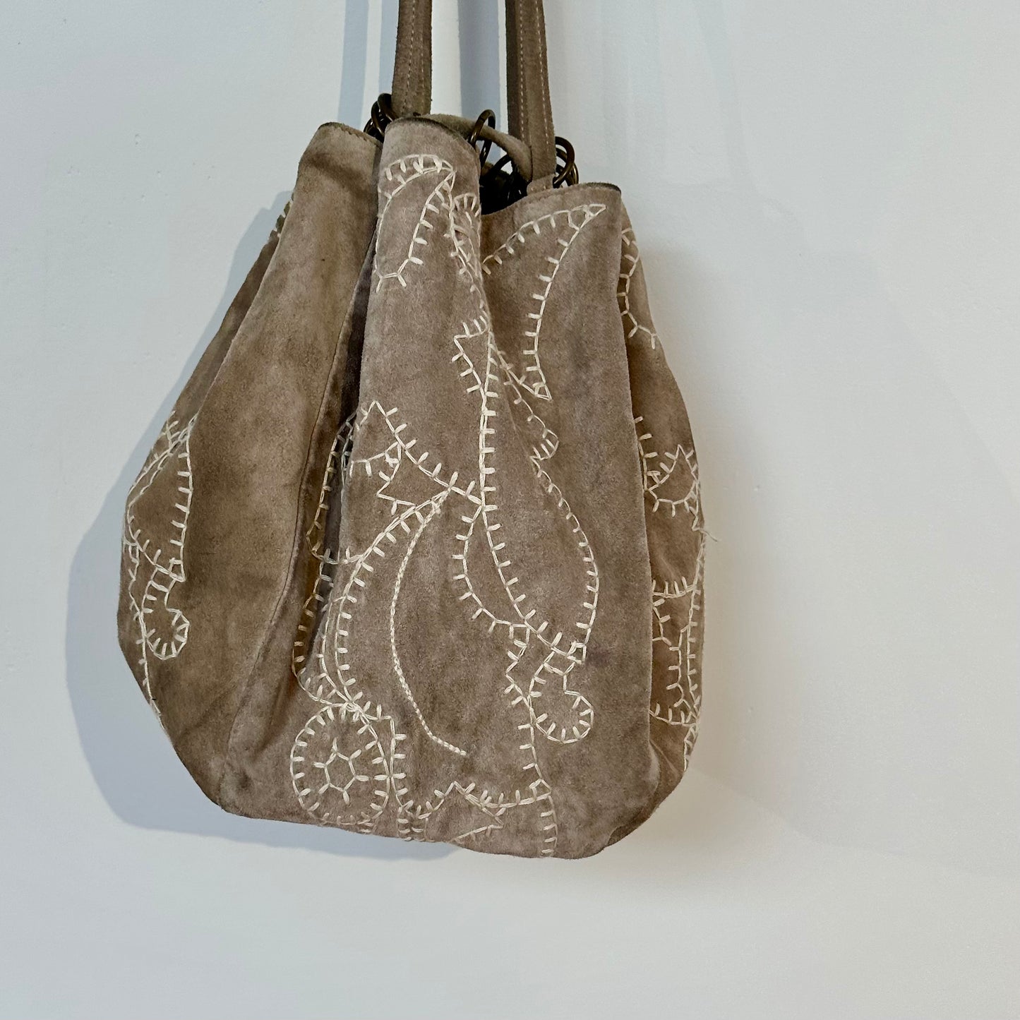 Prada Suede Drawstring Bag