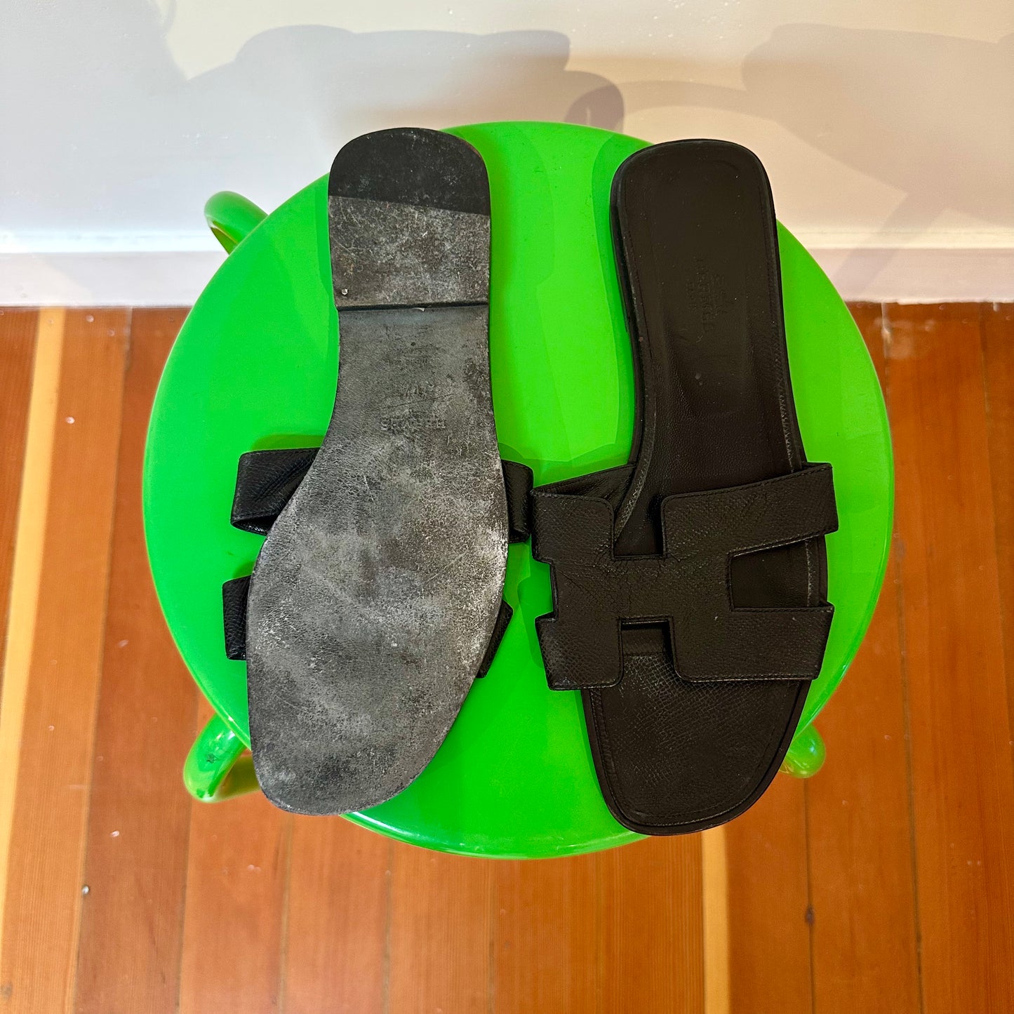 Hermes Oran Sandals, Size 40.5