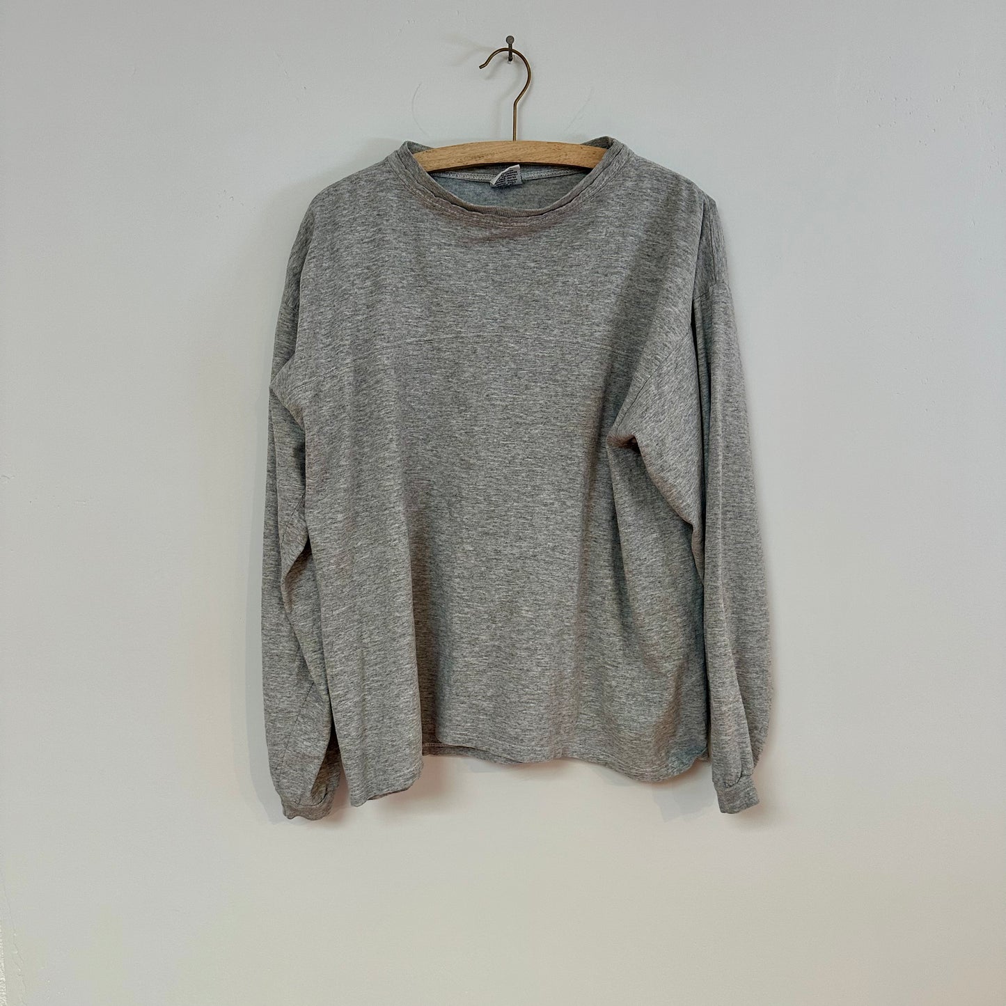 Grey Cotton Long Sleeve