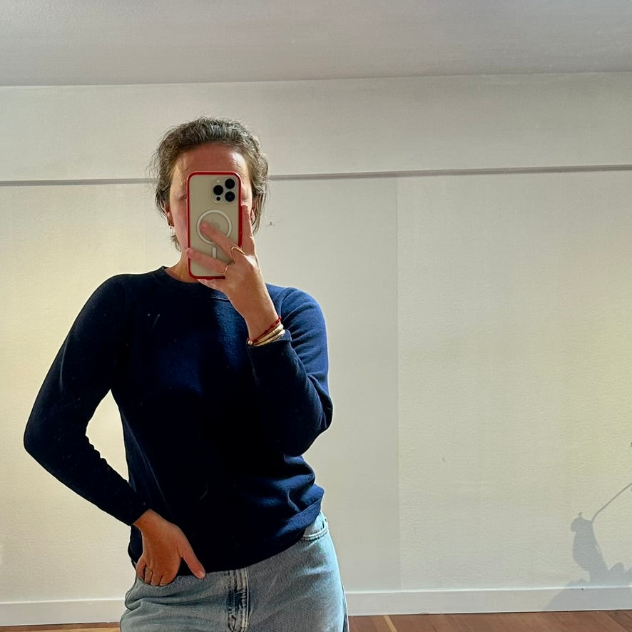 Navy Raglan Sweatshirt